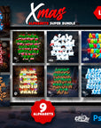 Xmas Alphabets Super Bundle