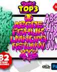 Top 3 Drips Alphabets Bundle