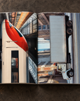 Graffiti Book 2.0 open spread – urban location ready for graffiti