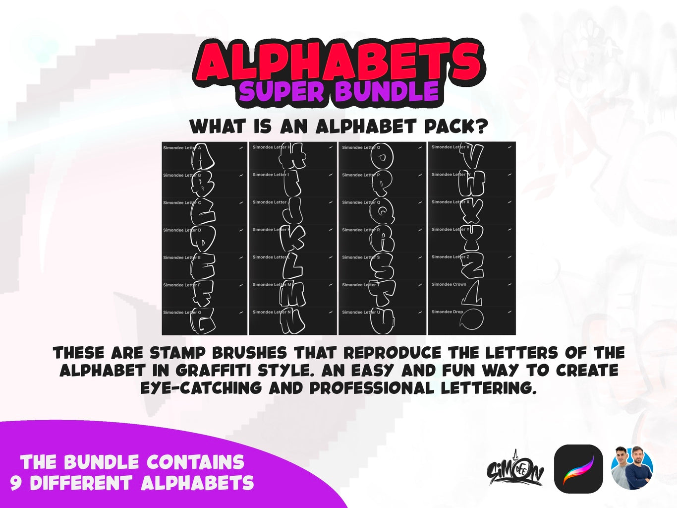 Brushes + Alphabet SUPER BUNDLES TOGETHER
