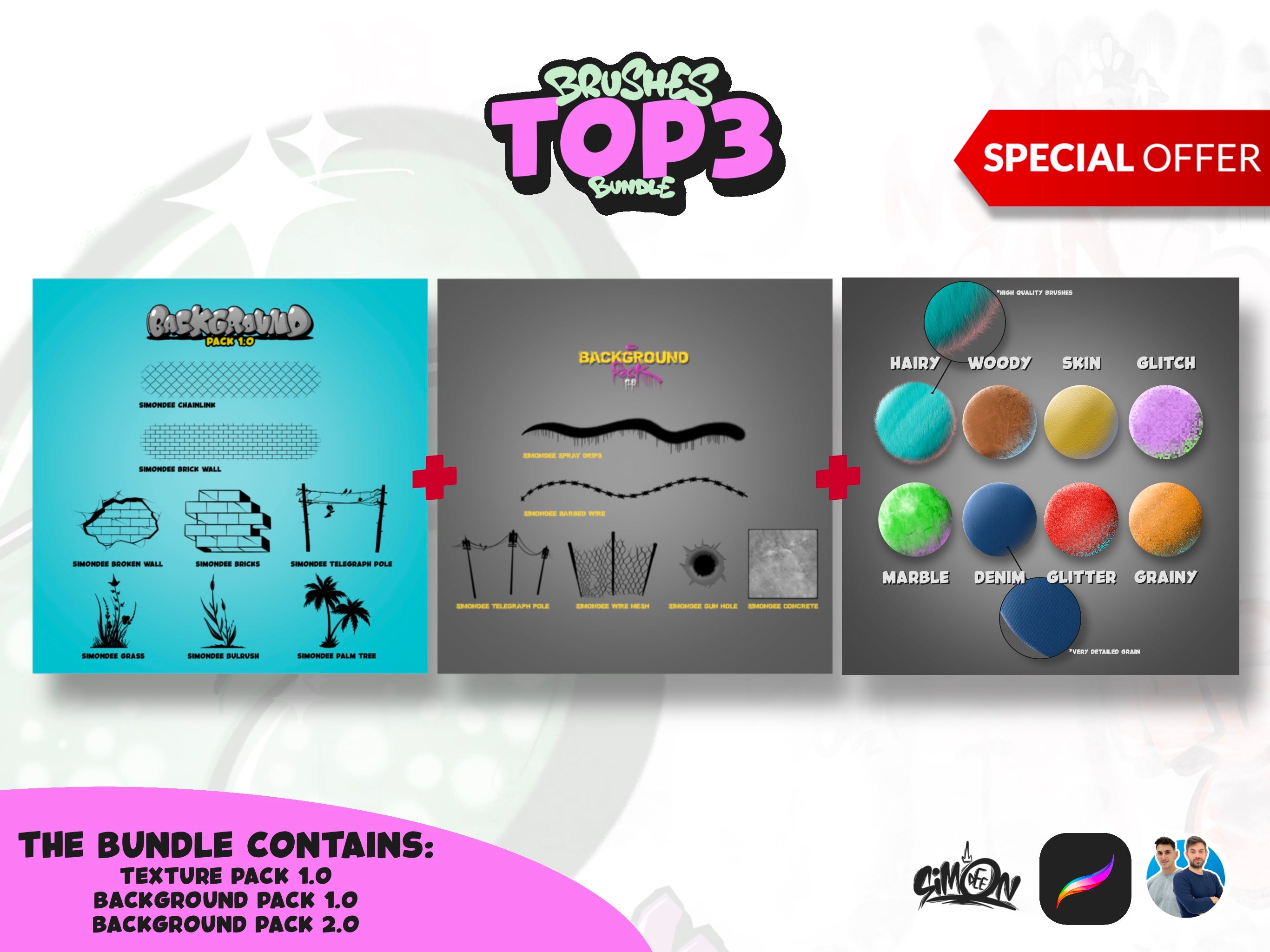 Top 3 Brushes Bundle