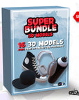 3D Models + Brushes SUPER BUNDLE PACK