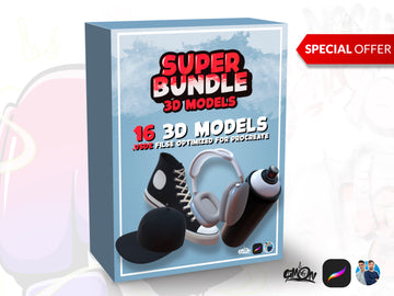 3D Models + Brushes SUPER BUNDLE PACK