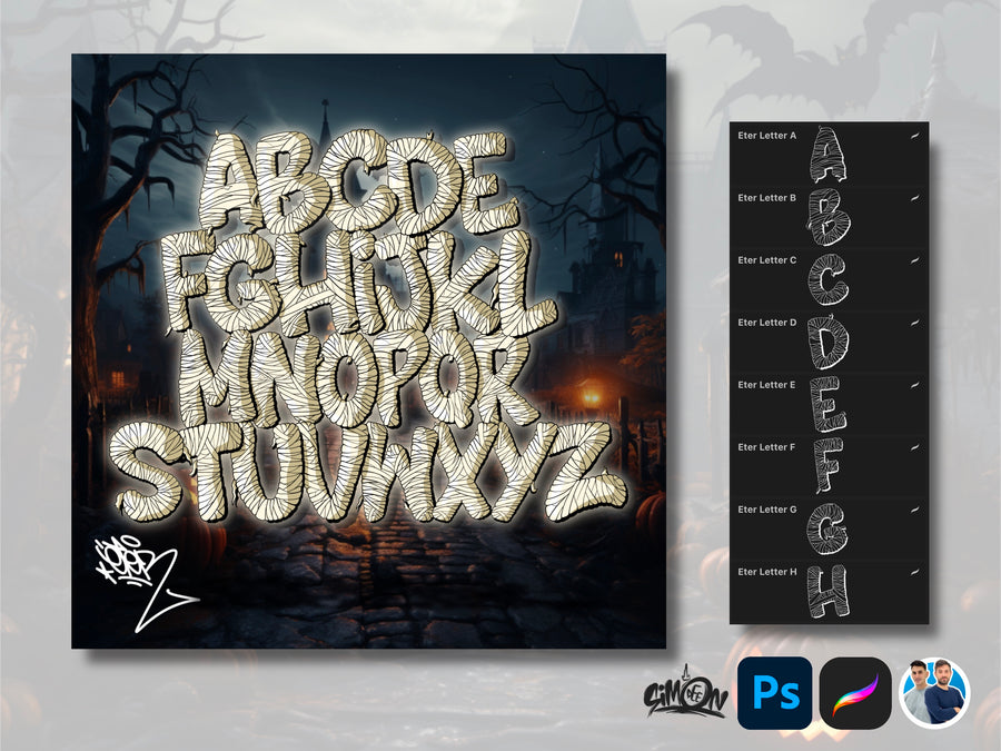 Halloween Alphabets Bundle by Simon/Eter