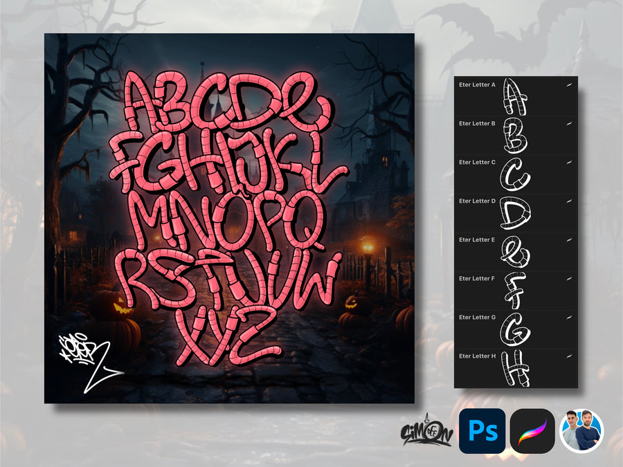 Halloween Alphabets Bundle by Simon/Eter