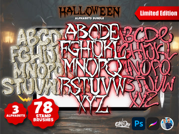 Halloween Alphabets Bundle
