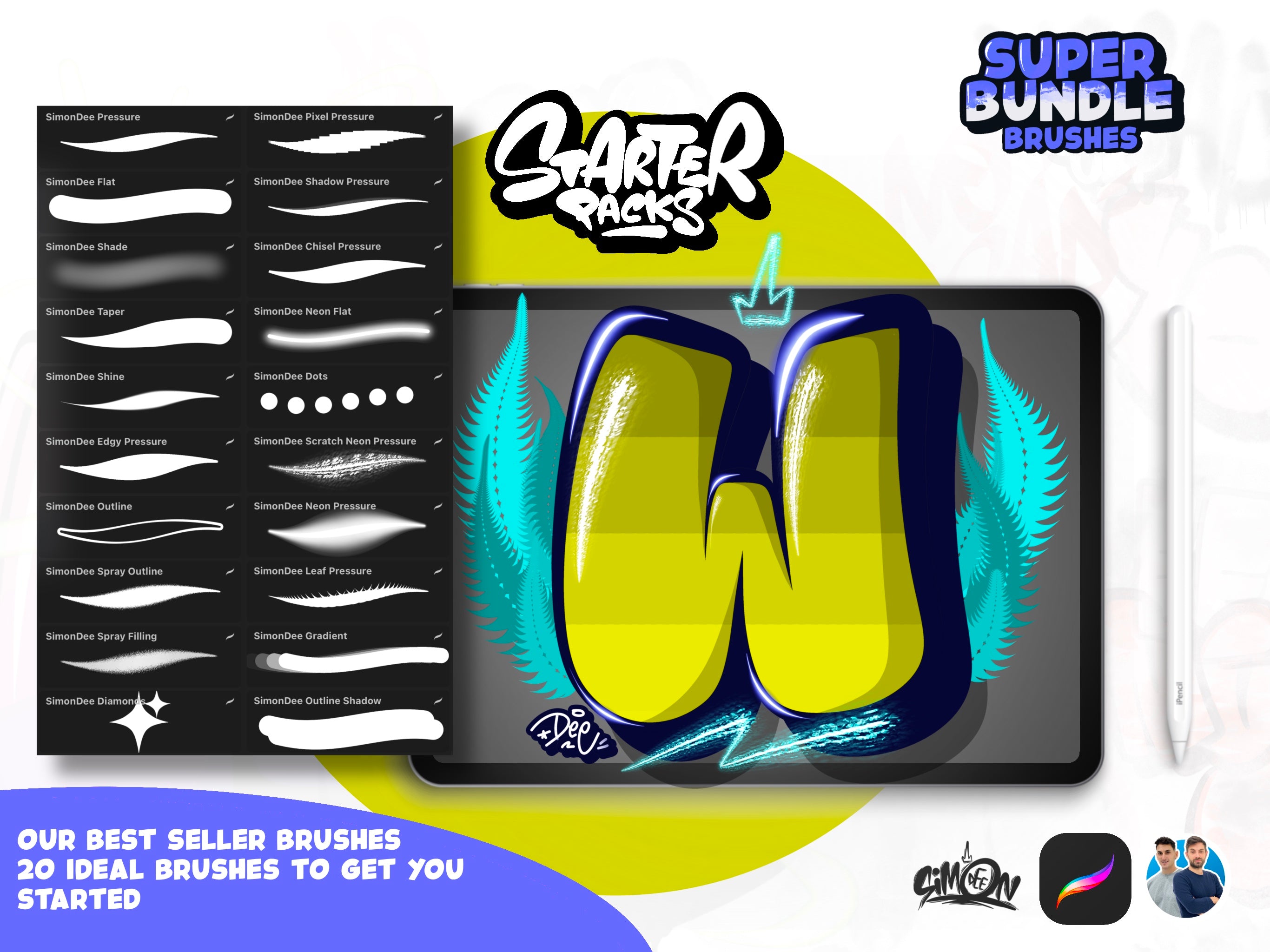 Brushes + Alphabet SUPER BUNDLES TOGETHER