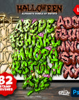 Halloween Alphabets Bundle by Bigtato