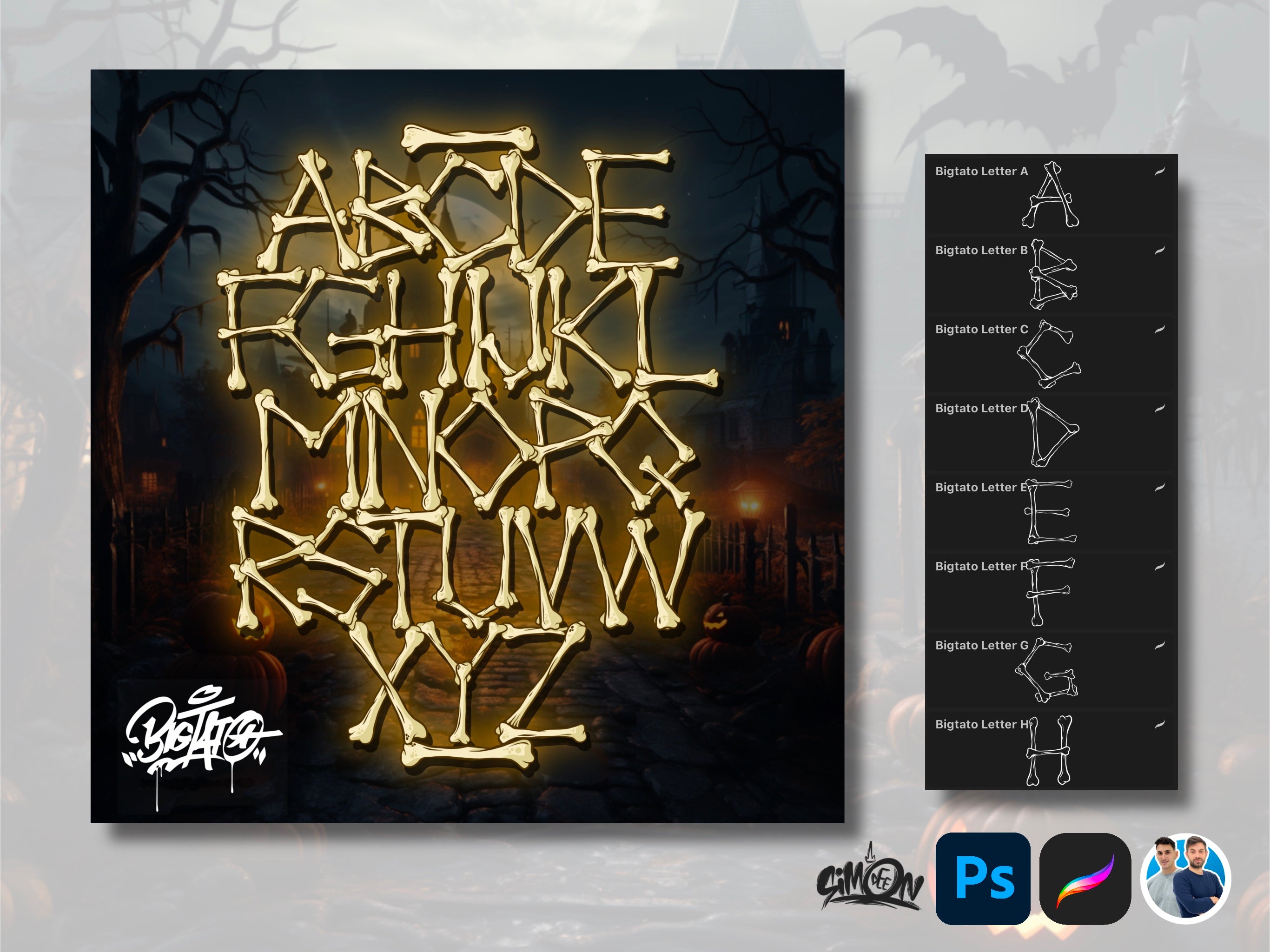 Halloween Alphabets Super Bundle