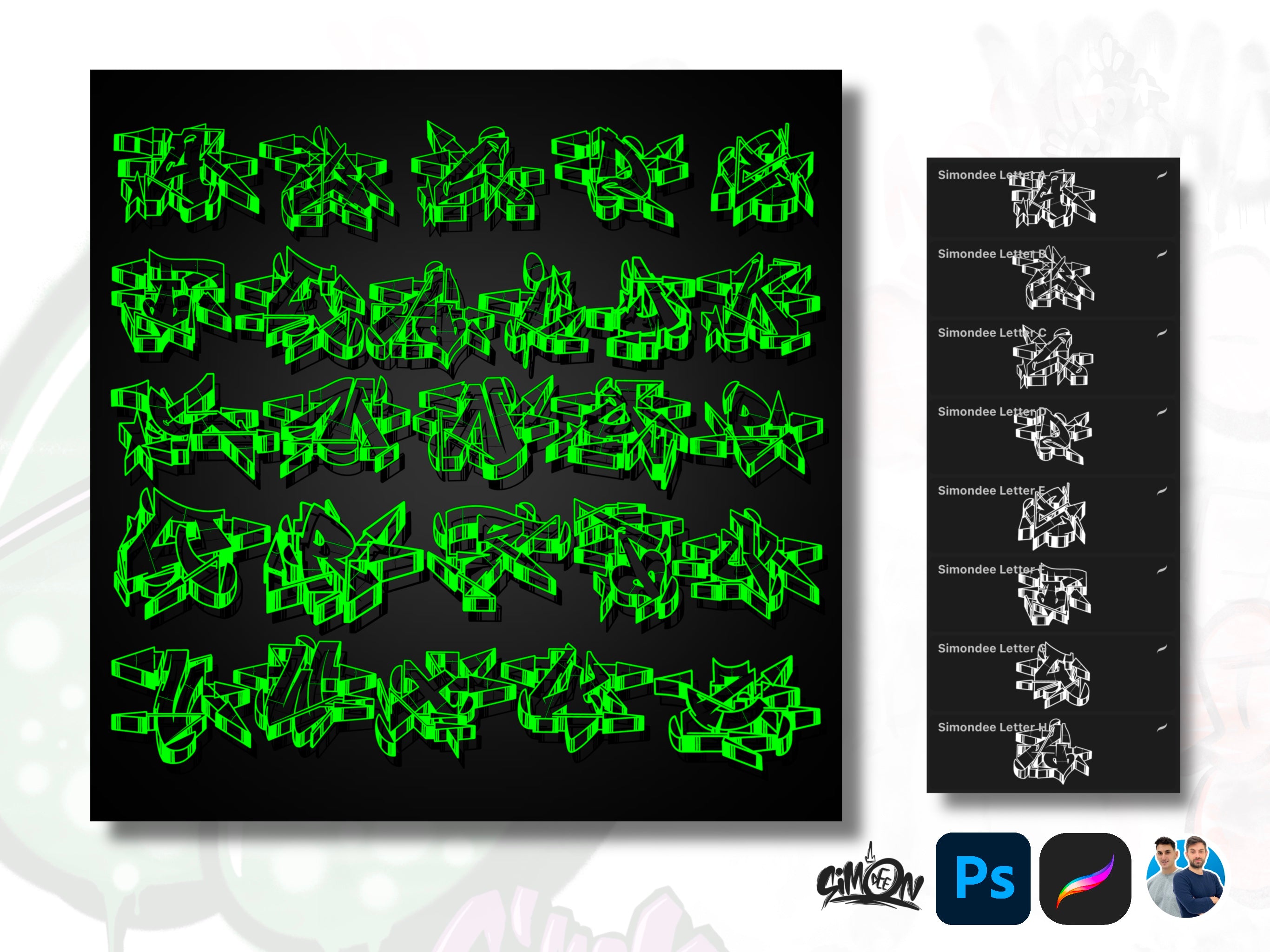 WildStyle Alphabet Brush Pack