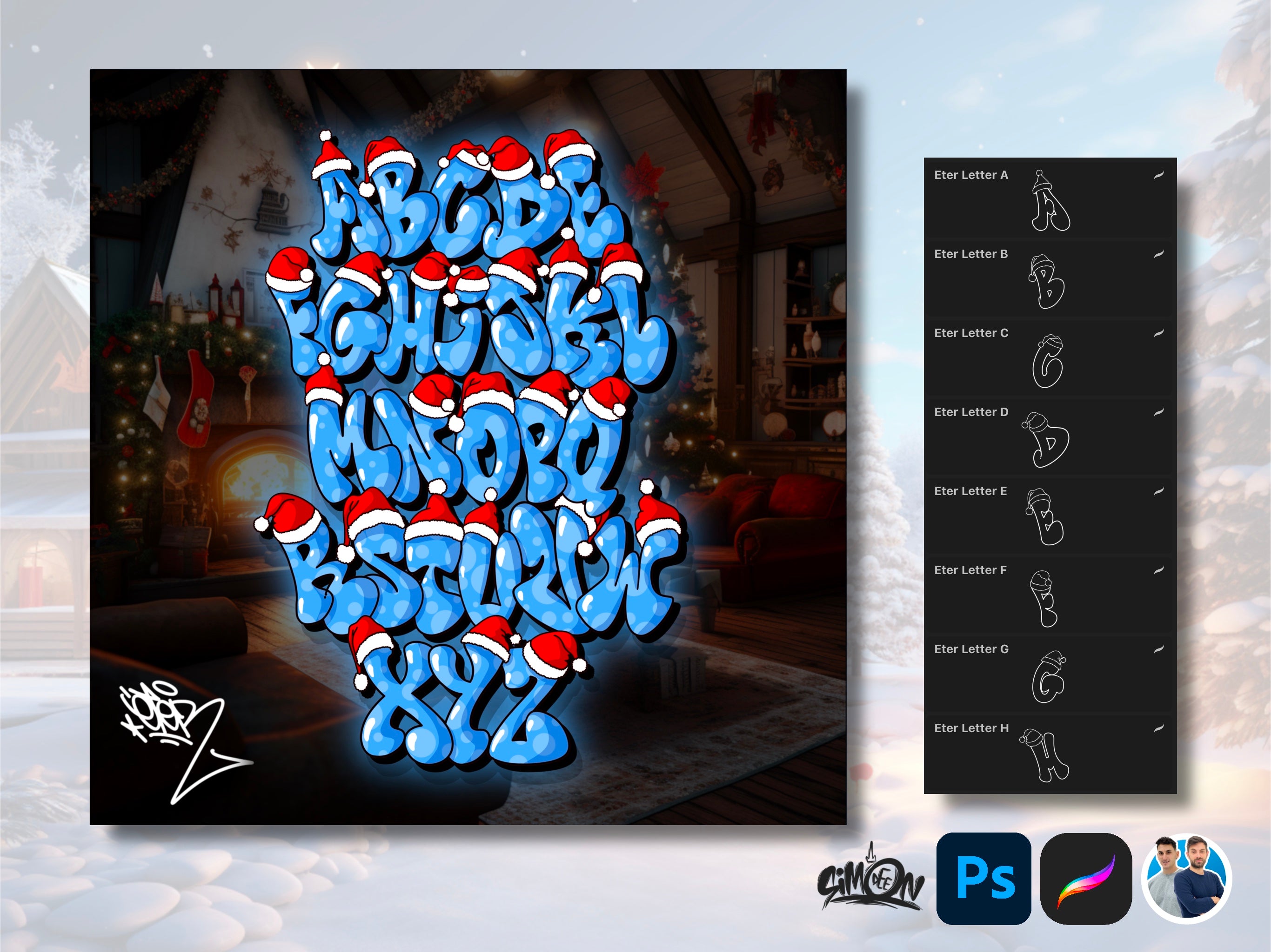 Xmas Classik Alphabets Bundle