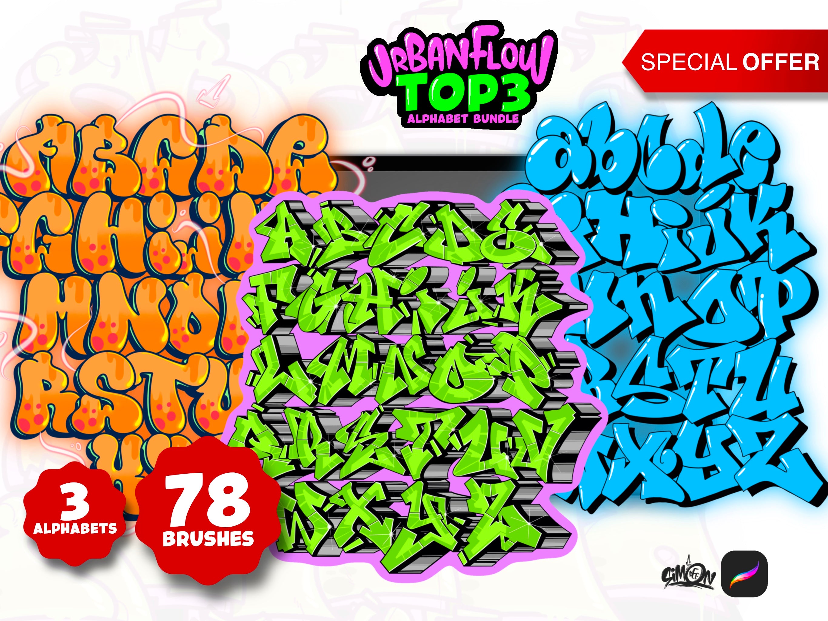 Top 3 UrbanFlow Alphabets Bundle