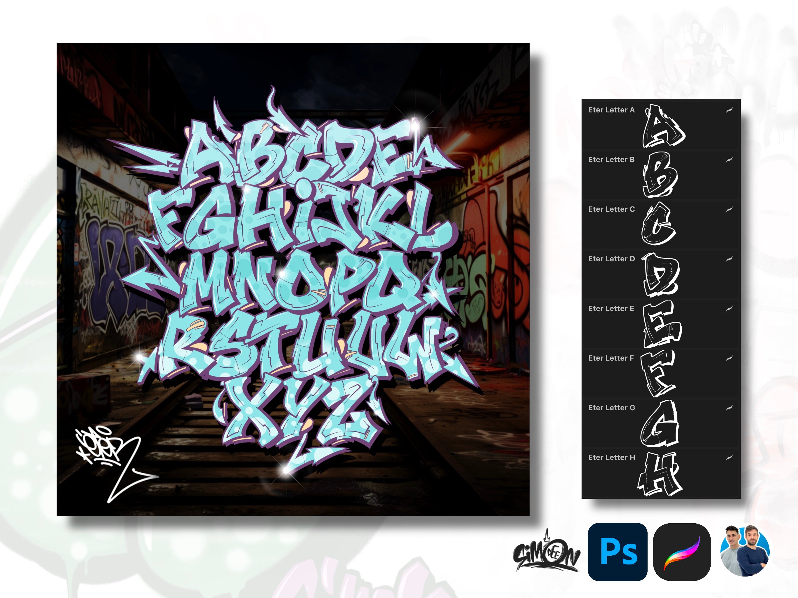 Top 3 Graffiti Loverz 2.0 Alphabets Bundle