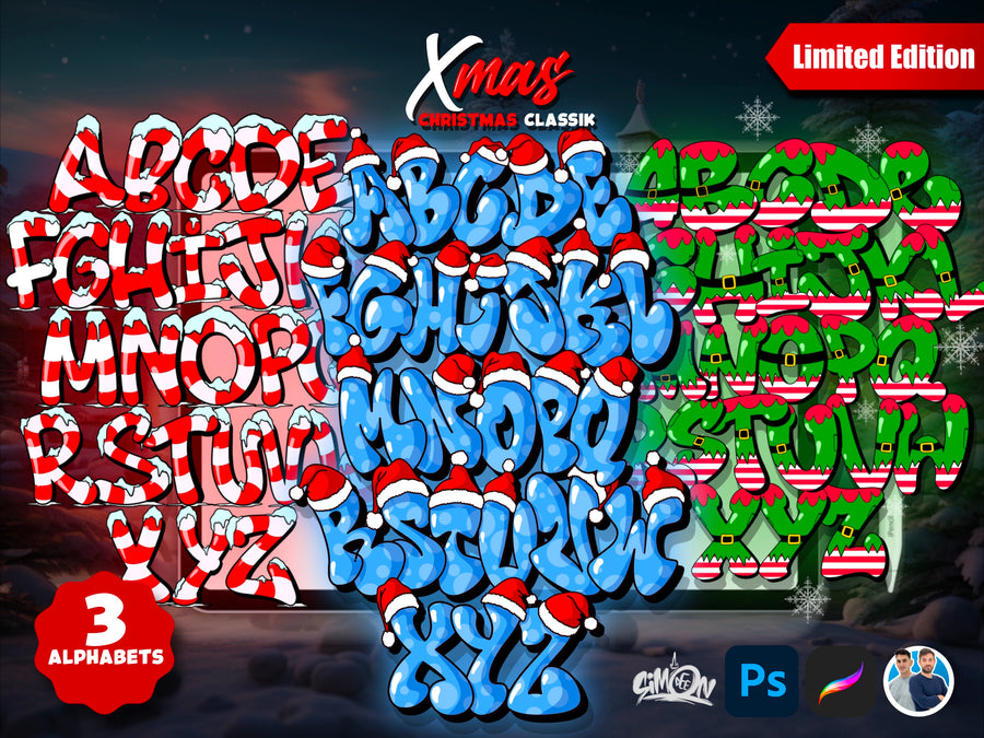 Xmas Classik Alphabets Bundle