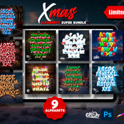 Xmas Alphabets Super Bundle