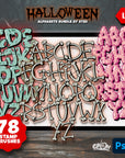 Halloween Alphabets Bundle by Eter