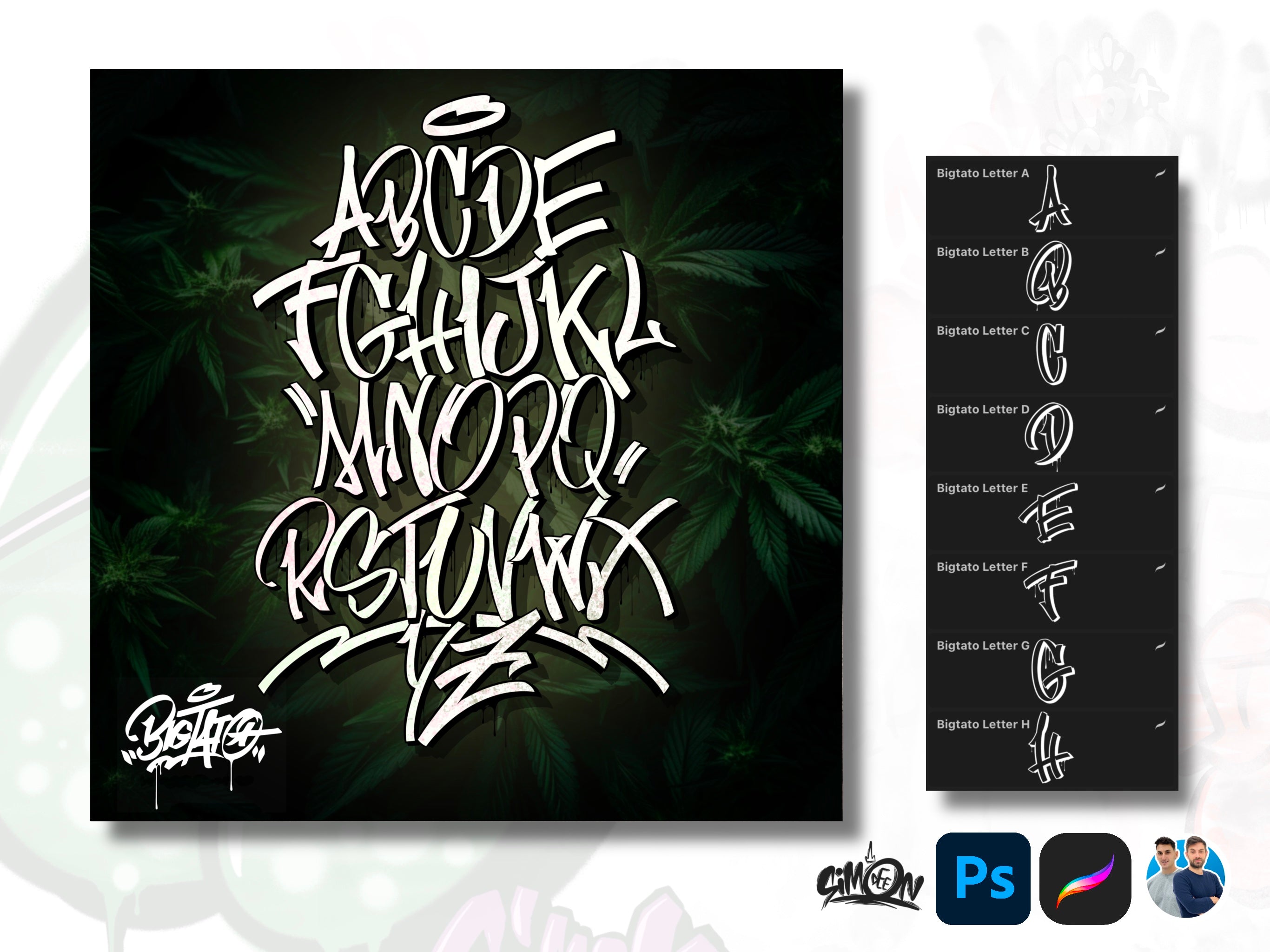 Top 3 Green Alphabets Bundle