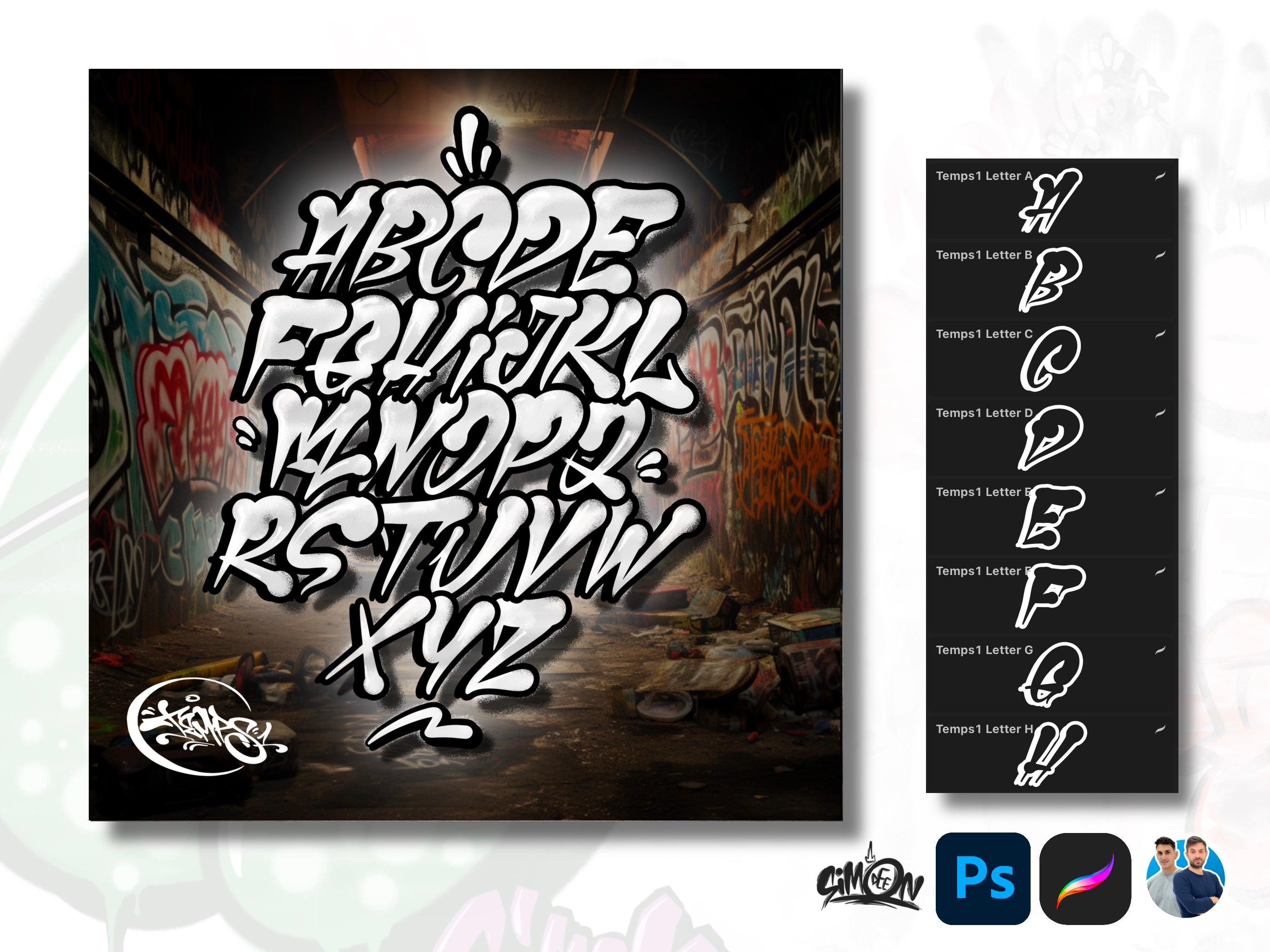 Top 3 Graffiti Loverz 2.0 Alphabets Bundle