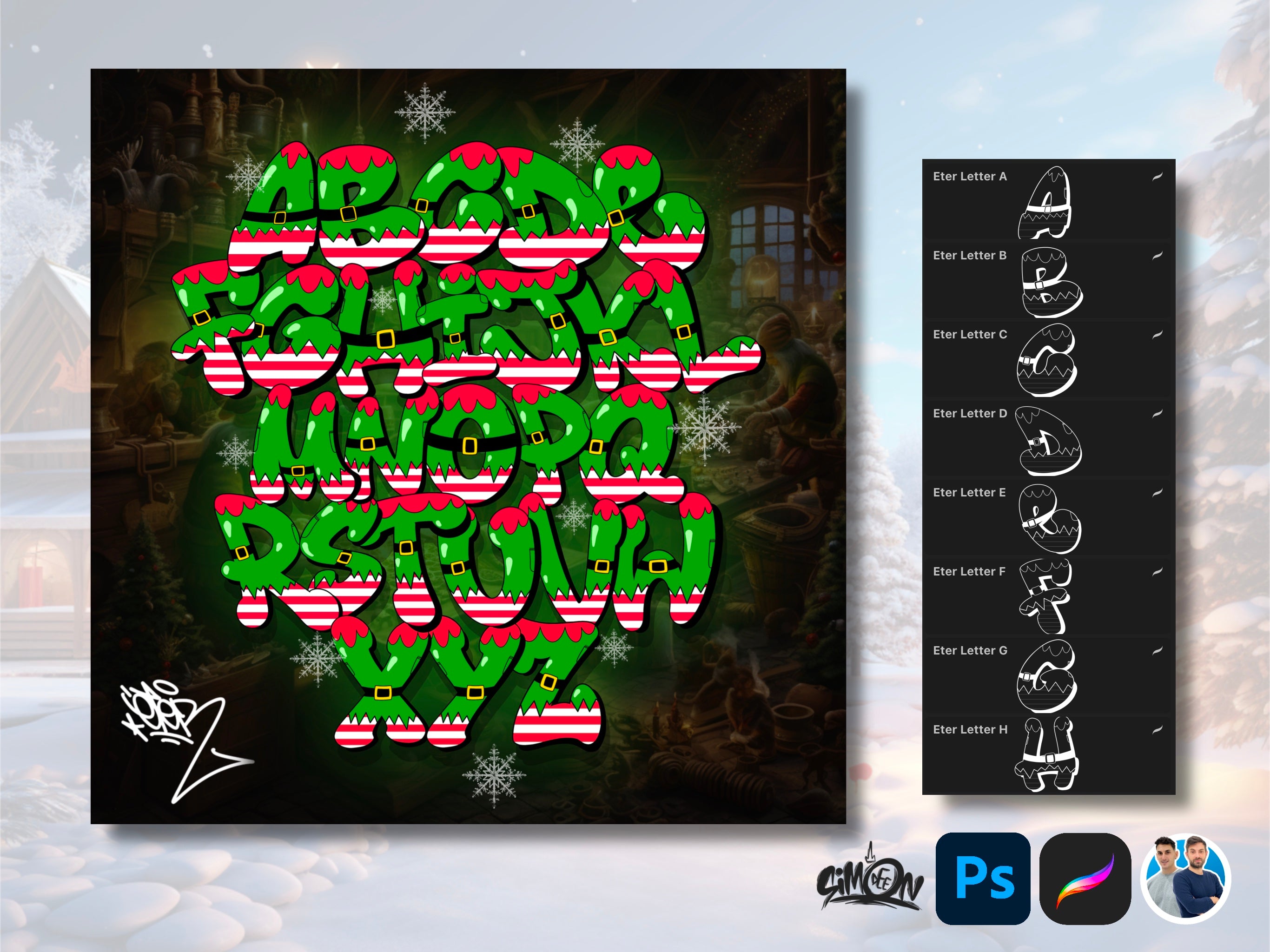 Xmas Alphabets Super Bundle