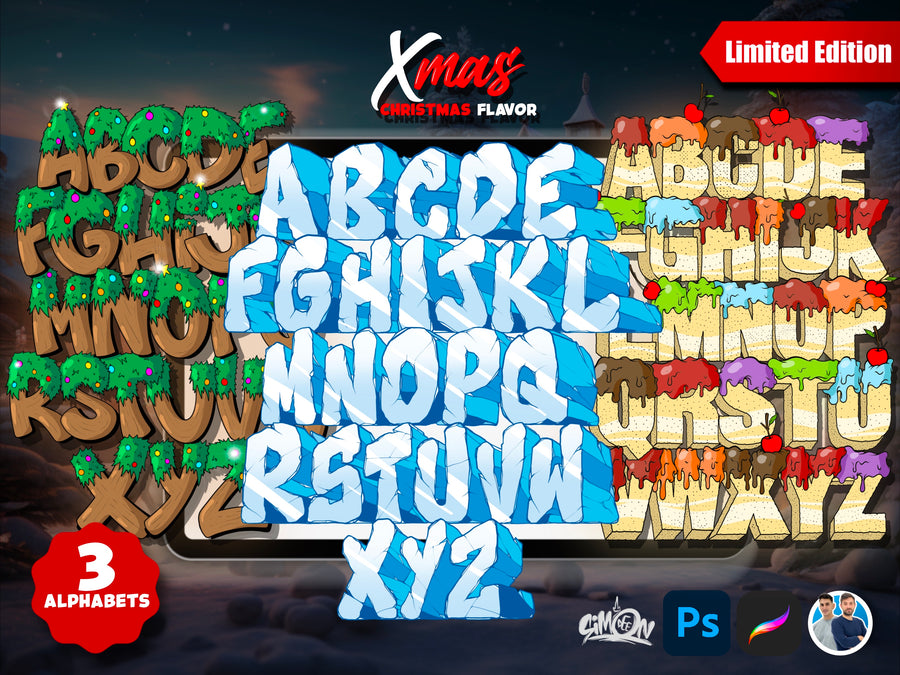 Xmas Flavor Alphabets Bundle