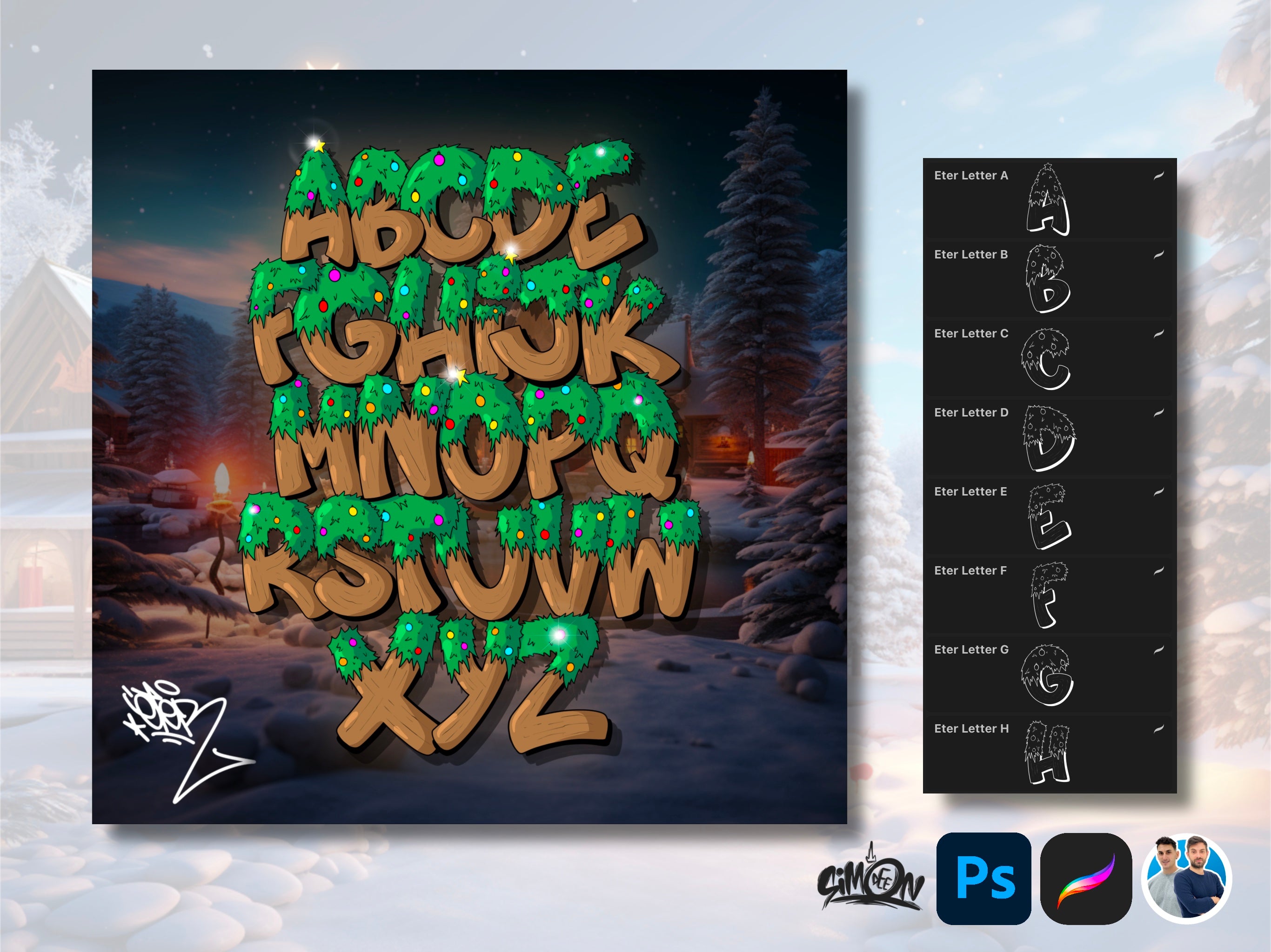 Xmas Flavor Alphabets Bundle