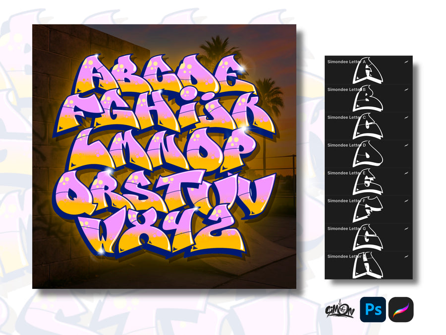 Top 3 LetterHeads Alphabets Bundle
