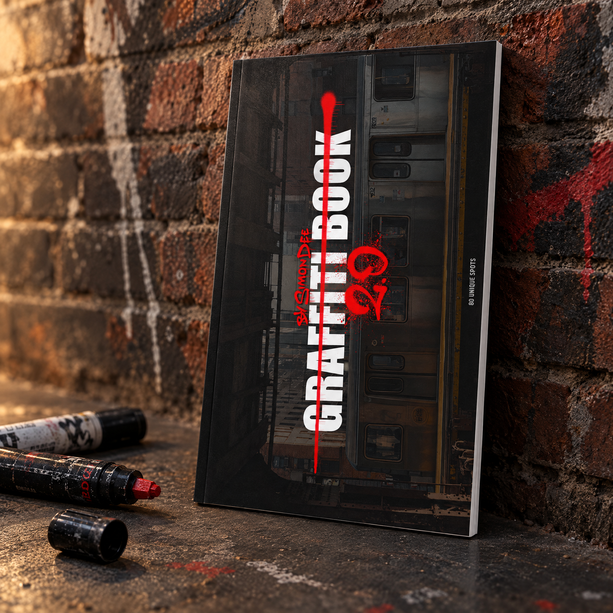 Graffiti Book 2.0 by Simon Dee – Premium Edition, 80 urban locations to draw graffiti on