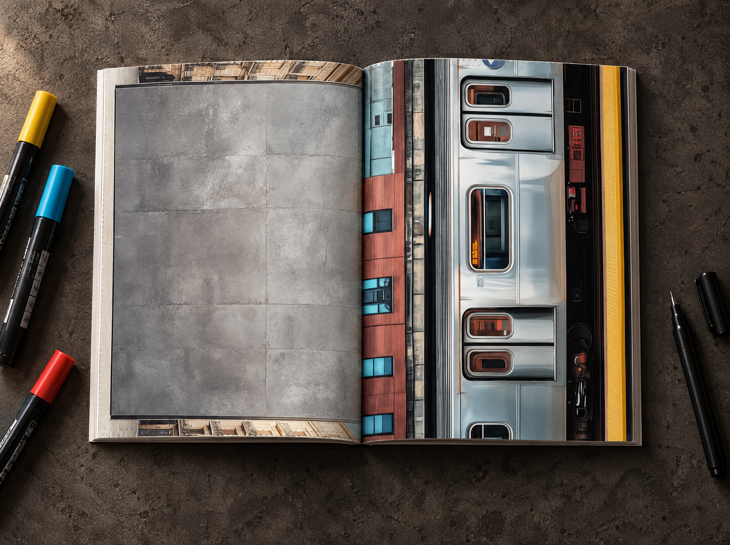 Graffiti Book 2.0 open spread – full-page location to draw your piece