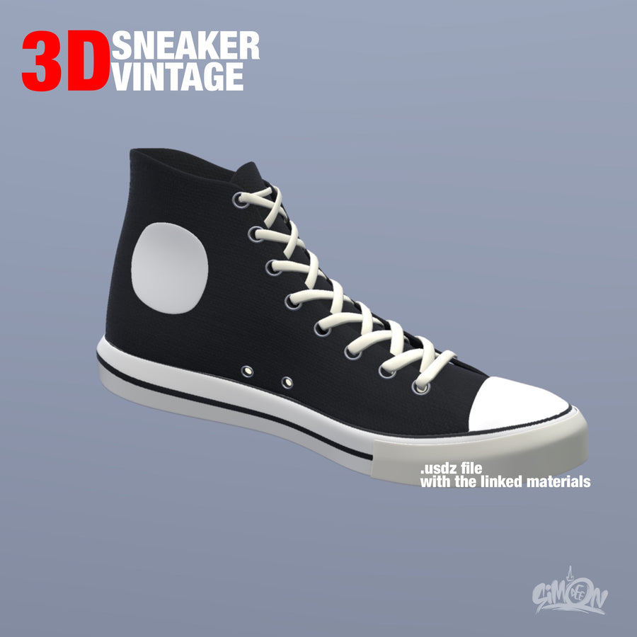 3D Sneaker Vintage