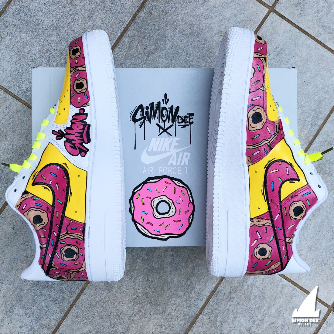 custom air force 1 donut